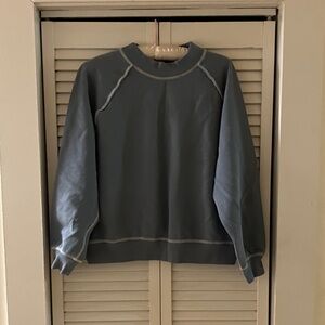 H&M Blue Mockneck Sweatshirt
